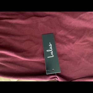lulus maroon burgundy dress new